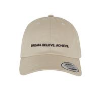 Flex Cap MISS TEE "Miss Tee Dream Believe Achieve Cotton Twill Cap", Damen, Gr. onesize, stone, 100% Baumwolle, Caps (85822555-0) stone