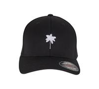Flex Cap MISTERTEE "MisterTee Good Day Palm Tree Wooly Combed Cap", Herren, Gr. S/M, schwarz, 63% Polyester, 34% Baumwolle, 3% Elasthan, Caps (90290612-S) schwarz