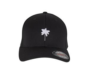 Flex Cap MISTERTEE "MisterTee Good Day Palm Tree Wooly Combed Cap", Herren, Gr. S/M, schwarz, 63% Polyester, 34% Baumwolle, 3% Elasthan, Caps (90290612-S) schwarz