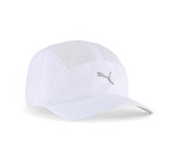 Flex Cap PUMA "5-Panel-Cap mit Visor Erwachsene", Gr. onesize, weiß, 100% Polyester, bedruckt, Caps (43868442-0) weiß
