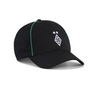 Flex Cap PUMA "Borussia Mönchengladbach KING Cap Erwachsene", Gr. onesize, weiß (schwarz, weiß), Obermaterial: 100% Baumwolle. Futter Vorderteil: 100% Baumwolle. Unter Schirm: 100% Baumwolle, unifarbe