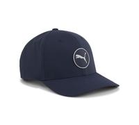 Flex Cap PUMA "Circle Cat Tech Golfcap Herren", Damen, Gr. Erwachsener, blau (deep navy blau), Obermaterial: 3% Elasthan, 97% Polyester; Futter: 100% Polyester; Unter Schirm: 100% Baumwolle, unifarben