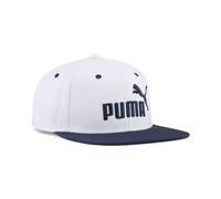 PUMA Essentials No. 1 Logo Cap mit flachem Schirm, Accessoires, Weiß, OSFA