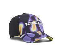 Flex Cap PUMA "F1 Lifestyle Vegas Baseball-Cap Erwachsene", Gr. onesize, schwarz sunny lime aop grün, Futter: 100% Polyester, bedruckt, Caps (90895827-0) schwarz sunny lime aop grün