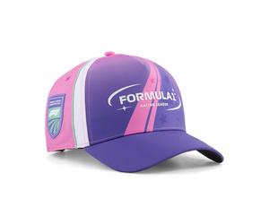 Flex Cap PUMA "F1 Miami Special Baseball-Cap Erwachsene", Gr. onesize, lila (pink lila), Futter: 100% Polyester, unifarben, Caps (82331048-0) pink lila