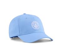Flex Cap PUMA "Manchester City Essentials Cap Erwachsene", Gr. onesize, weiß (team light blau weiß), Obermaterial: 100% Baumwolle. Futter Vorderteil: 100% Baumwolle. Unter Schirm: 100% Baumwolle, unif