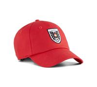 Flex Cap PUMA "Österreich Essentials Cap Erwachsene", Gr. onesize, rot (rot weiß), Futter Vorderteil: 100% Baumwolle, unifarben, Caps (77794816-0) rot weiß