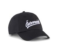 Flex Cap PUMA "Österreich ftblCulture Cap Erwachsene", Gr. onesize, schwarz, weiß, Oberseite: 100% Baumwolle. Unteres Visier: 100% Baumwolle. Schweißband: 100% Baumwolle, unifarben, Caps (71066432-0) 