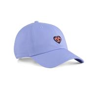 Flex Cap PUMA "Prime Graphic Dad Cap Erwachsene", Gr. onesize, intense lavender lila, Schale, Unterer Schirm: 100% Baumwolle. Schweißband: 100% Polyester, unifarben, Caps (84160752-0) intense lavender