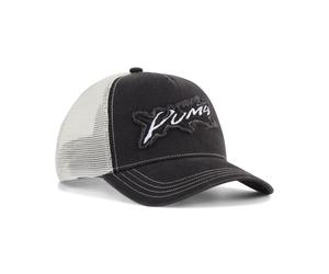 Flex Cap PUMA "PUMATECH-X Trucker Cap Erwachsene", Gr. onesize, schwarz, Futter Vorderteil: 100% Polyester. Hinterer Einsatz: 100% Polyester, unifarben, Caps (75720623-0) schwarz