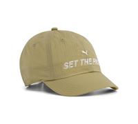 Flex Cap PUMA "RUN Culture Collective Short Visor Cap Erwachsene", Gr. onesize, beige (chai latte braun), Oberseite: 100% Nylon. Unteres Visier: 100% Nylon. Schweißband: 100% Polyester, Caps (42190064