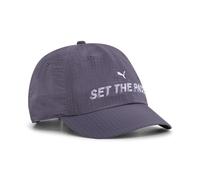 Flex Cap PUMA "RUN Culture Collective Short Visor Cap Erwachsene", Gr. onesize, grau (inky depths gray), Oberseite: 100% Nylon. Unteres Visier: 100% Nylon. Schweißband: 100% Polyester, Caps (26368063-