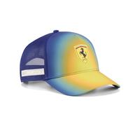 Flex Cap PUMA "Scuderia Ferrari Miami Trucker Cap Erwachsene", Gr. onesize, bunt (speed gelb aop), Futter Vorderteil: 100% Polyester, mehrfarbig, Caps (43772010-0) speed gelb aop