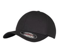 Flexfit Unisex 6584-Flexfit 3D Hexagon Jersey Cap Kape, Schwarz, L/XL