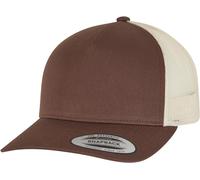 Flexfit Trucker-Kappe 5-Panel Retro zweifarbig Einheitsgröße Mustang/Beige