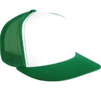 Flexfit 6006 Snapback Classic Trucker Hat (Kelly/White/Kelly)