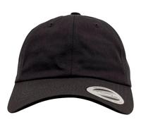 Flexfit Kappe FX6245CM Low-Profile Baumwoll-Twill farblich passende Schirmunterseite Schwarz