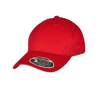 Flexfit Baseballkappe 110 Curved Visor Snapback Frauen Rot One Size