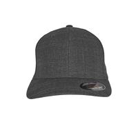 Flexfit Baseballcap Fine Melange 6277FM – Unisex, Melange-Optik, Charcoal L/XL