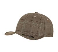 Flexfit Baseballkappe Glen Check (Braun/Khaki, L/XL)