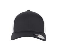 Flexfit Cap Ultrafibre & Airmesh 2-Tone, atmungsaktiv, Schwarz/Weiß S/M – 6533T