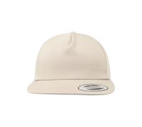 Flexfit Cap Unstructured 5-Panel Snapback, Khaki, one size, 6502