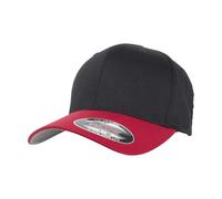 Flexfit Wooly Combed 2-Tone Cap black / red L/XL