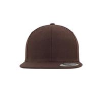 Flexfit Classic Snapback Cap, Mütze für Kinder, One Size, Farbe braun