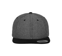 Flexfit Chambray-Suede Snapback Cap black / black