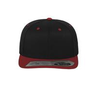 Flexfit 110 Fitted Snapback Cap, Farbe Black/Red, Größe One Size