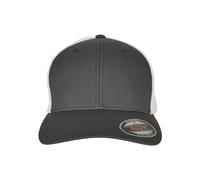 Flexfit Erwachsene Mütze Mesh Trucker 2-Tone, Blk/Wht, S/M, 6511T