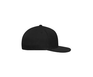 Flexfit Flat Peak 6-Panel Cap - mit flachem Schild Unisex - Black , L/XL