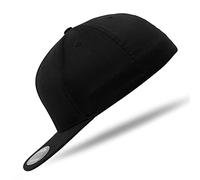 Flexfit Flat Visor Cap 6277FV Black S/M - im Bundle mit UD Skull Bandana