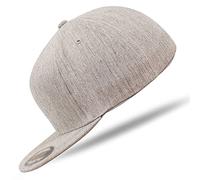 Flexfit Flat Visor Cap 6277FV Heather S/M - im Bundle mit UD Skull Bandana