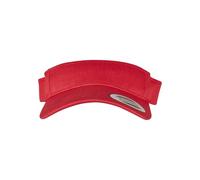 FX8888 FLEXFIT Curved Visor Cap Red One Size