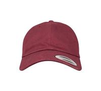 Flexfit Unisex Peached Cotton Twill Dad Cap Kappe, maroon, Einheitsgröße EU