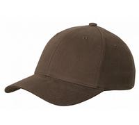 Flexfit ® Fullcap 6 Panel Baseballcap mit geschlossener Rueckseite und Elasthananteil in 13 Farben und 2 Groessen Dunkelbraun, L/XL , 57/58 cm Kopfumfang