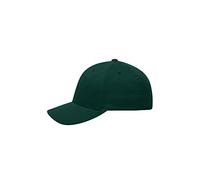 Flexfit ® Fullcap 6 Panel Baseballcap mit geschlossener Rueckseite und Elasthananteil in 13 Farben und 2 Groessen Dunkelgruen, S/M fuer 56/57 cm Kopfumfang