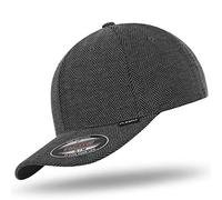 Flexfit Heringbone 6277HM Black/H. Grey - L/XL- mit UD Skull Bandana