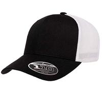 Flexfit Herren 110 Recycled Trucker Mesh Cap-2-Tone Kappe, schwarz/weiß, Einheitsgröße