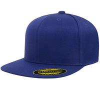Flexfit Herren 210 Fitted Flat Bill Cap Hat Hut, königsblau, L/XL