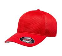 Flexfit Herren 360 Omnimesh Cap Verschluss, Rot/Ausflug, einfarbig (Getaway Solids), L/XL