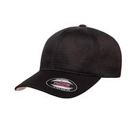 Flexfit Herren 360 Omnimesh Cap Verschluss, Schwarz, S/M