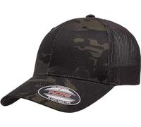Flexfit Herren-Cap, zweifarbig, Stretch-Mesh, Schwarz, Multicam, XL-XXL, Black Multicam, XL/XXL