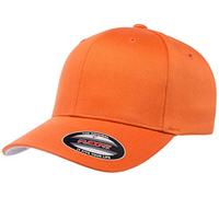 Flexfit Herren Athletic Fitted Baseball Cap mit Verschluss Orange/Abendrot Zickzackmuster S-M EU