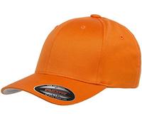 Flexfit Herren Baseballcap Athletic mit Verschluss – Orange/Abendrot Zickzackmuster – L-XL EU