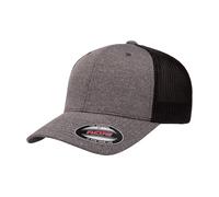 Flexfit Herren Melange Trucker Cap Hut, Dark Heather/Black, Einheitsgröße