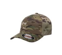 Flexfit Herren Standard Wooly Combed Twill Fitted Cap Multicam, Camouflage, Einheitsgröße
