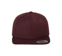 Yupoong Unisex Classic Snapback Cap Kappe, maroon, Kids