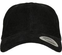 Flexfit (FLEYK) Kappe Low Profile Corduroy Dad Cap, Black, one Size, 6245CD
